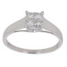 18ct White Gold 0.45ct Princess Cut Diamond Cluster Ring
