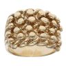 9ct Yellow Gold Four Row Keeper Ring