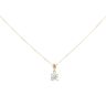 18ct Yellow Gold Diamond Solitaire Pendant and 16" Chain by Anya Belle