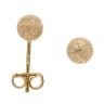 Gold Plated Silver Frosted Stud Earrings