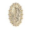 14ct Yellow And White Gold Greek Key Ring