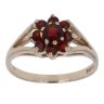9ct Yellow Gold Garnet Cluster Ring