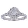 18ct White Gold 0.60ct Brilliant Cut Diamond Cluster Ring