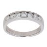 18ct White Gold 0.75ct Brilliant Cut Diamond Half Eternity Ring