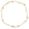 9ct Yellow Gold Ball Link Fancy Bracelet 7"