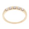 9ct Yellow Gold 0.33ct Brilliant Cut Diamond Five Stone Ring