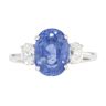 18ct White Gold Diamond And Sapphire Ring