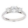 18ct White Gold Certificated Diamond Trilogy Ring