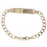 9ct Yellow Gold Curb ID Bracelet 5.5"