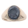 9ct Yellow Gold Hematite Centurion Signet Ring