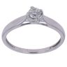 9ct White Gold 0.20ct Brilliant Cut Diamond Solitaire Ring