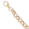 9ct Yellow Gold Cubic Zirconia Belcher Bracelet 8.5"