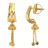 22ct Yellow Gold Textured Tassel Stud Earrings