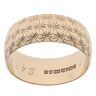 9ct Yellow Gold Patterned Wedding Band 7.5mm