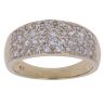 9ct Yellow Gold Cubic Zirconia Dome Ring