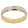 18ct Yellow And White Gold Wedding Band 4.9mm