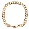 9ct Yellow Gold Curb Bracelet 8"