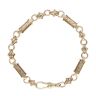 9ct Yellow Gold Patterned Fancy Bracelet 8"