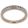 9ct Yellow Gold 0.25ct Brilliant Cut Diamond Half Eternity Ring