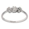 18ct White Gold 0.30ct Brilliant Cut Diamond Trilogy Ring