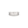 Sterling Silver Double Bridal Band Cubic Zirconia Ring