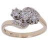 9ct Yellow Gold 0.25ct Brilliant Cut Diamond Trilogy Ring