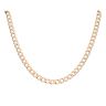 9ct Yellow Gold Flat Plain Curb Chain 22"