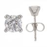 9ct White Gold 0.50ct Brilliant Cut Diamond Stud Earrings