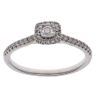 9ct White Gold 0.25ct Brilliant Cut Diamond Cluster Ring