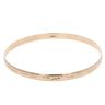 9ct Yellow Gold Leaf Patterned Bangle