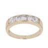 9ct Yellow Gold Cubic Zirconia Five Stone Fancy Ring