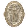 14ct Yellow Gold Our Lady Disc Ring