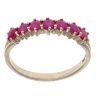 9ct Yellow Gold Ruby Half Eternity Ring