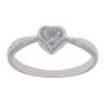 Sterling Silver Cubic Zirconia Heart Ring By Icesia