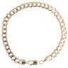 9ct Yellow Gold Curb Bracelet 8"