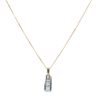 18ct Yellow and White Gold 0.50ct Brilliant Cut Diamond Pendant And Chain 18"