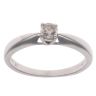 9ct White Gold 0.20ct Brilliant Cut Diamond Solitaire Ring