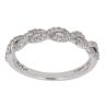 Neil Lane 14ct White Gold 0.27ct Single Cut Diamond Crossover Ring
