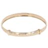 9ct Yellow Gold Children's Patterned Expanding Bangle