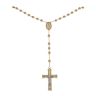 14ct Yellow And White Gold Rosary Beads 26"