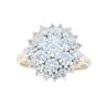 9ct Yellow Gold Cubic Zirconia Cluster Ring