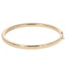 18ct Yellow Gold Hinged Solid Bangle