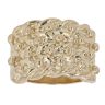 9ct Yellow Gold Four Row Keeper Ring