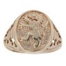 9ct Yellow Gold Lion Signet Ring