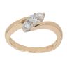 18ct Yellow Gold 0.30ct Brilliant Cut Diamond Trilogy Ring