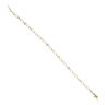 9ct Yellow Gold 0.02ct Diamond and Peridot Bracelet 7"