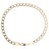 9ct Yellow Gold Flat Curb Bracelet 7.5"