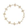 9ct Yellow Gold Cubic Zirconia Celtic Bracelet 7.5"