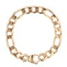 9ct Yellow Gold Figaro Bracelet 8.5"