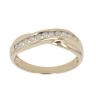 9ct Yellow Gold 0.25ct Brilliant Cut Diamond Crossover Ring